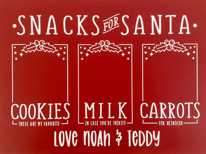 Santa’s Milk & Cookies Board no