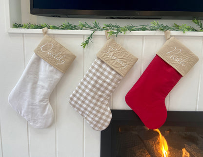 Christmas Stocking Gingham