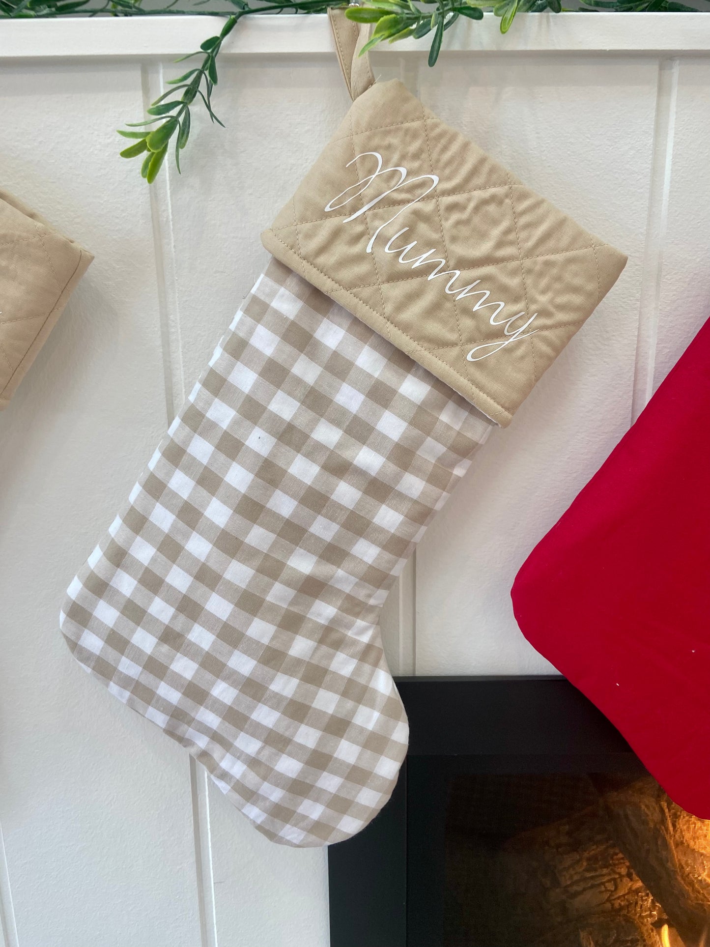 Christmas Stocking Gingham