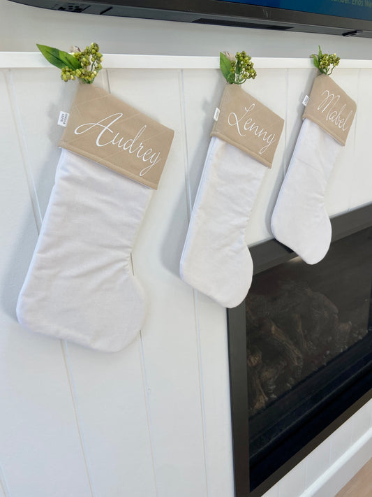 Christmas Stocking White